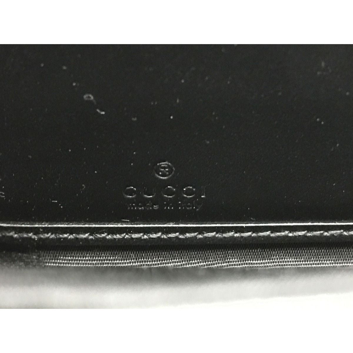 Gucci Blade Logo Long Wallet 597677 Black