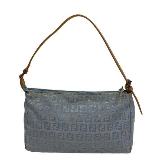 Fendi Accessory Pouch Zucchino Shoulder Bag Oblique Shoulder Brand Ladies Blue