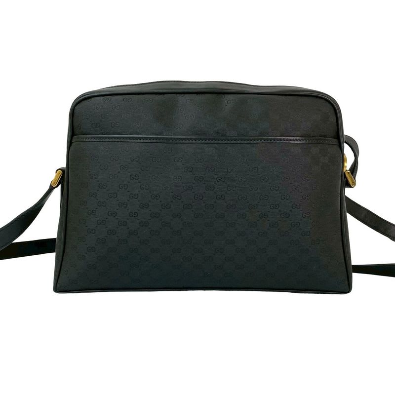 Gucci Vintage Micro GG Logo Leather Shoulder Bag