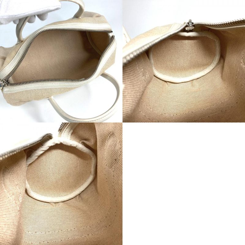 Hermes Handbag Porochon Mademoiselle Toile Ashe Beige