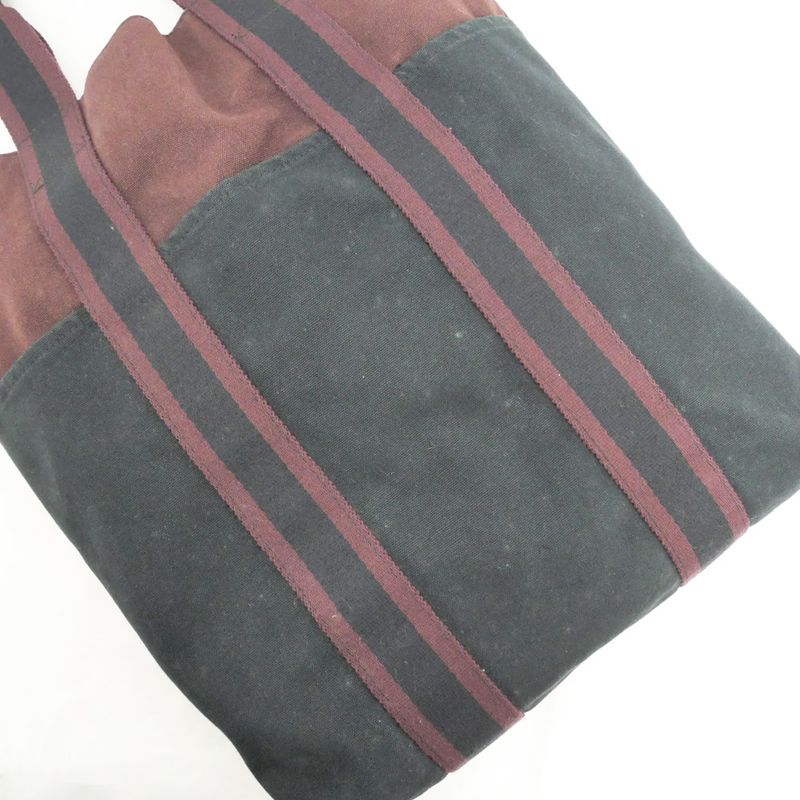 Hermes New-fourre Tout Cabas Handbag Tote Marron Bold- Black Men's