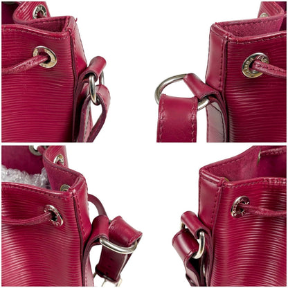 Louis Vuitton Nano Noe Drawstring Shoulder Bag Epi Leather Pink Rose Red — view 5