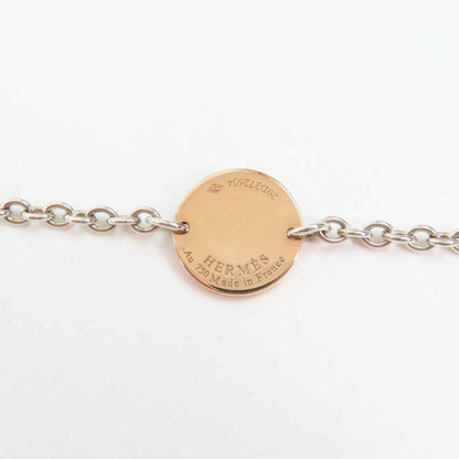 Hermes 2020 Confettis Confetti Long Necklace Sv925 Au750 Silver Gold With Box