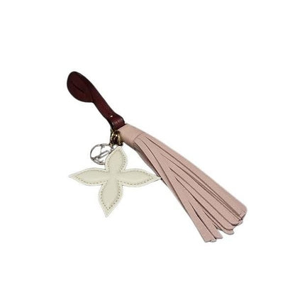 Louis Vuitton Bag Charm Visual Sac Tassel Pink Red White Leather Gold