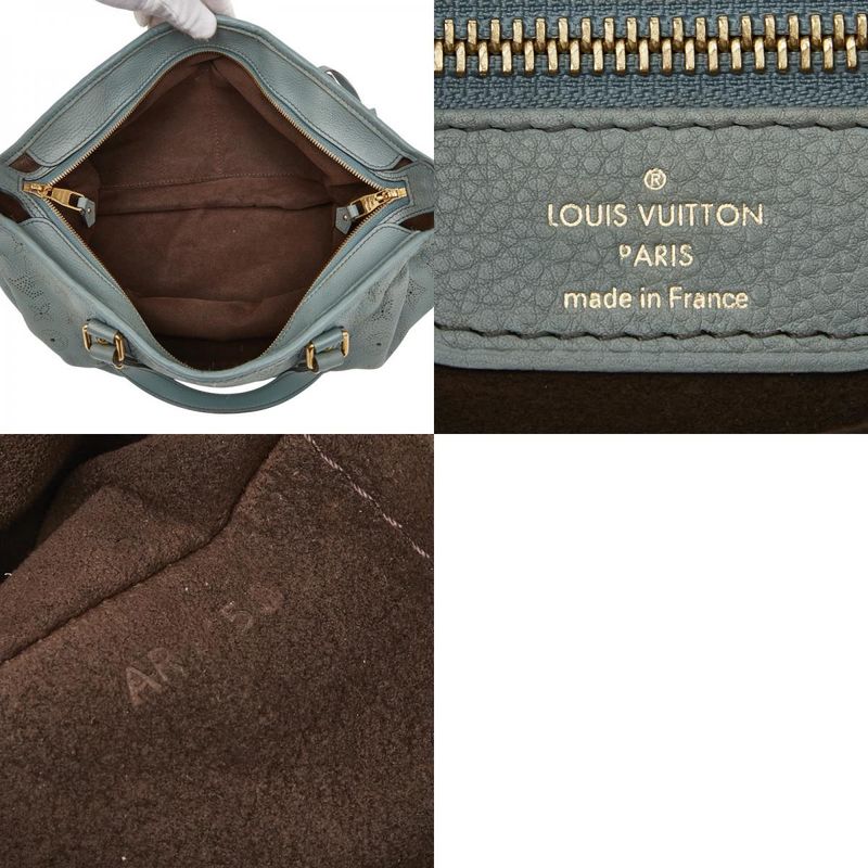 Louis Vuitton Monogram Mahina Stella PM Handbag Shoulder Bag 2WAY M93176 Blue