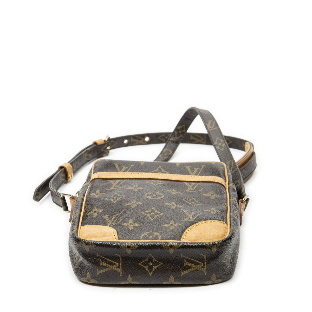 Louis Vuitton Danube Brown Monogram Canvas Shoulder Bag — view 6