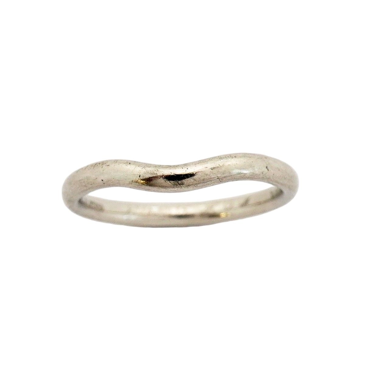 Tiffany & Co Ring Curved Band Platinum — view 2