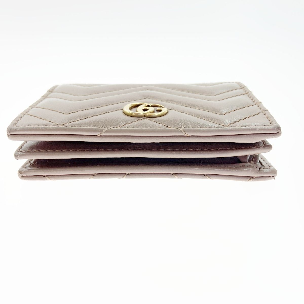 Gucci Ggmarmont Coin & Billfold Card Case Bifold Short Wallet 466492 Light