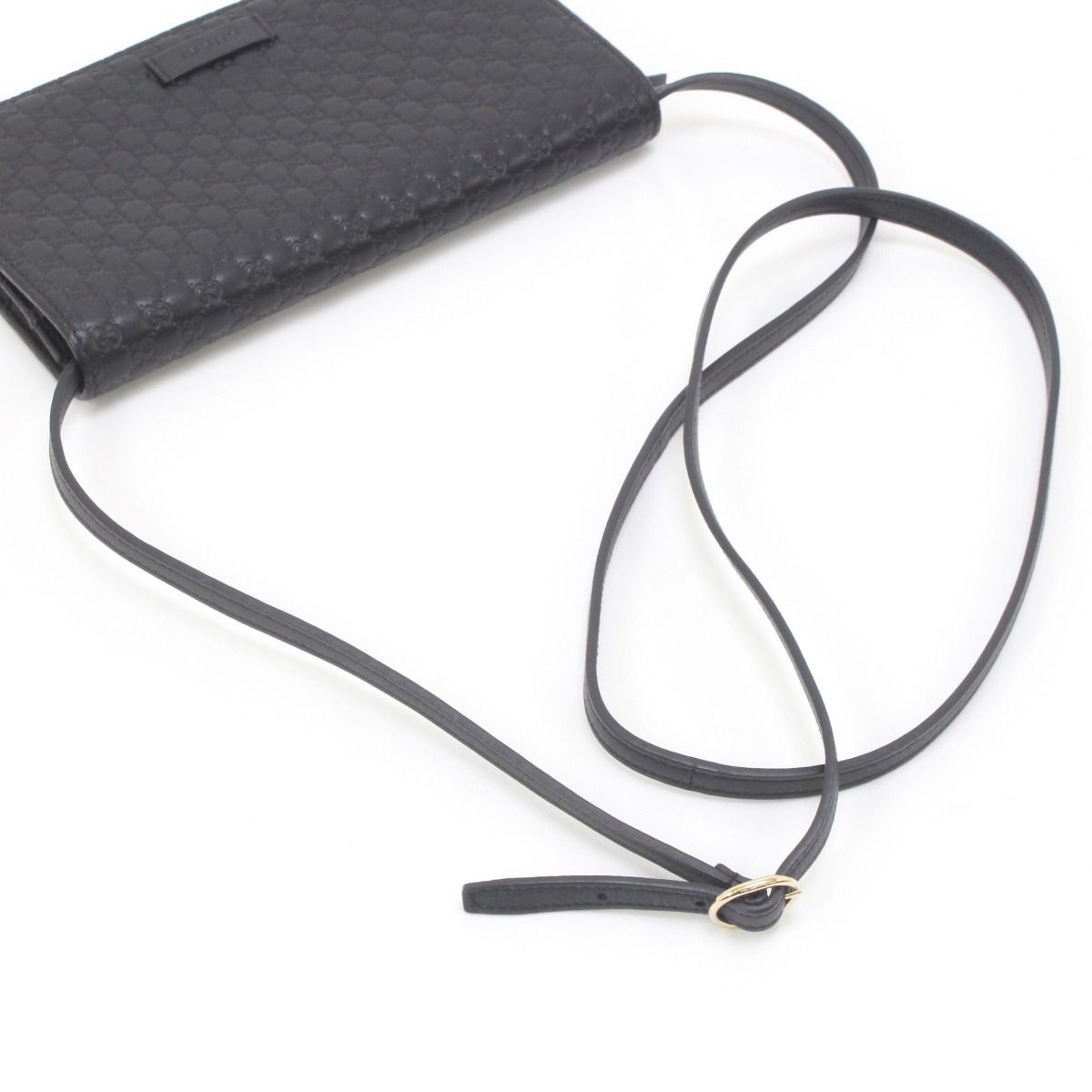 Gucci Micro Gucci Shoulder Wallet 466507 Black
