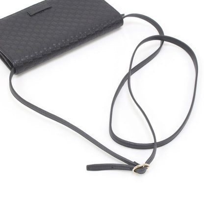 Gucci Micro Gucci Shoulder Wallet 466507 Black