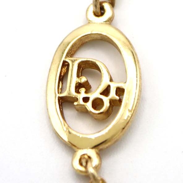 Christian DIOR Bracelet Logo Gold Color Approx 2.7g Accessory M282-2