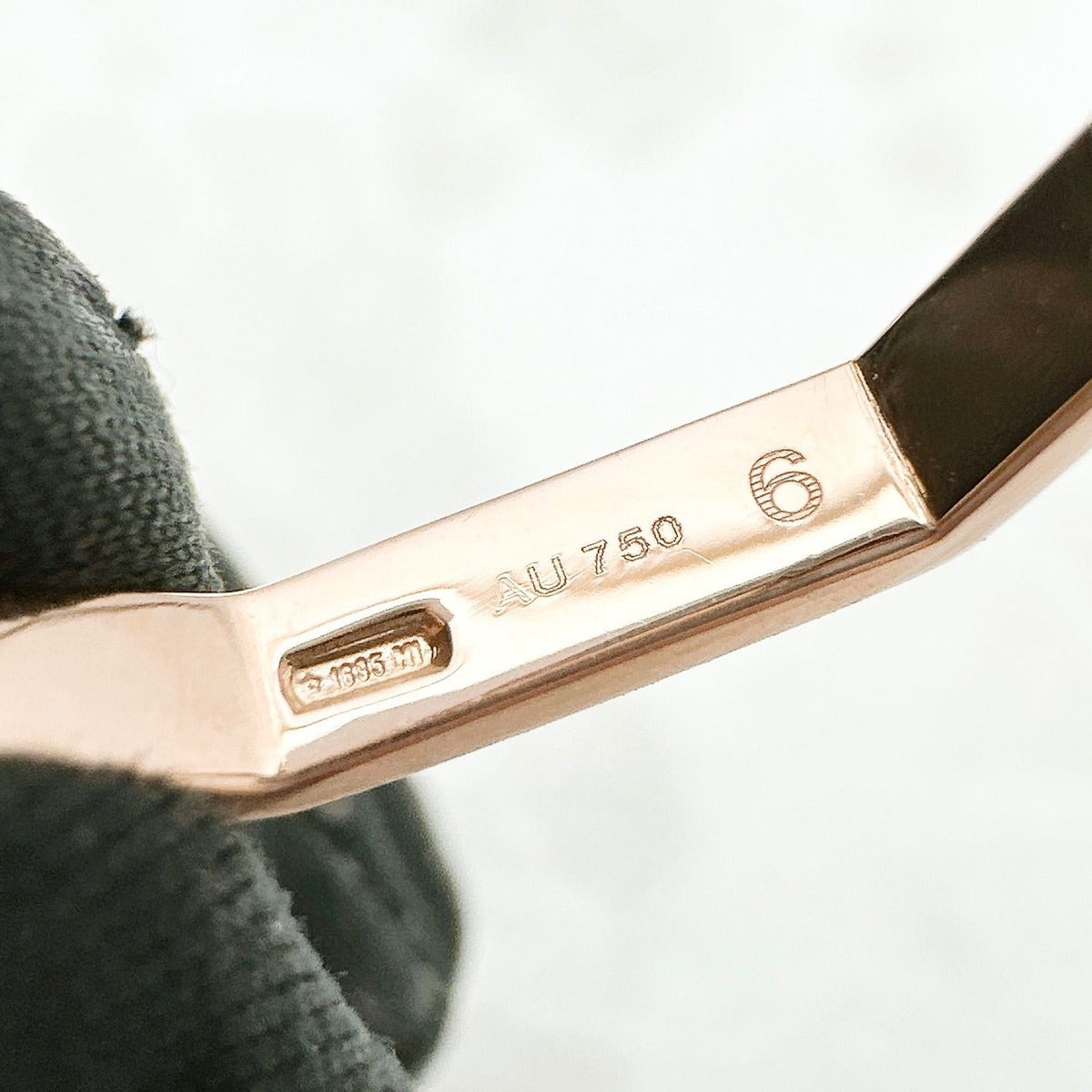 Gucci Octagonal Pink Gold Ring