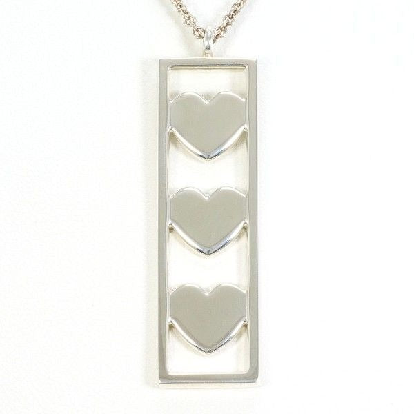 Tiffany & Co Triple Heart Silver Necklace Box Bag Total Weight 92