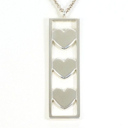 Tiffany & Co Triple Heart Silver Necklace Box Bag Total Weight 92