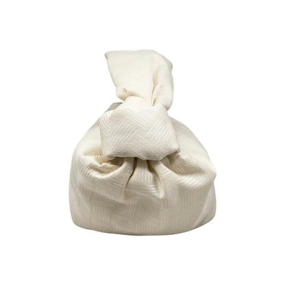 Bottega Veneta Handbag Double Knot 629635 Ivory White Silver Hardware Bottega