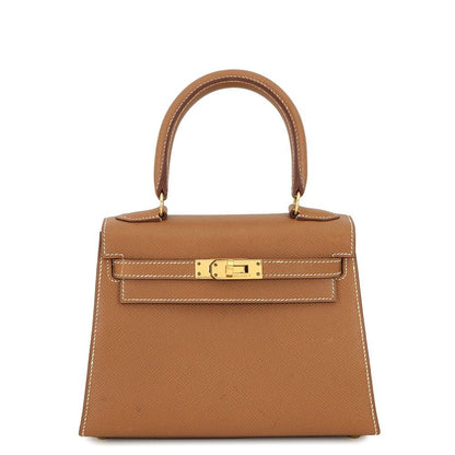 Hermes Handbag Mini Kelly 20 Sellier Gold