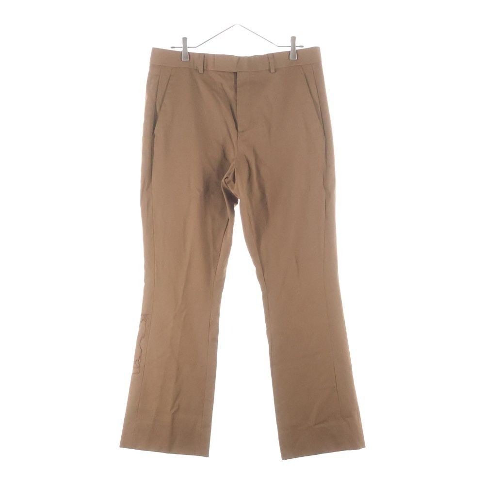 Dior Travis Scott Wool Embroidered Fuslax Pants Brown