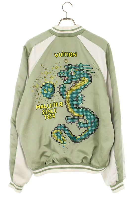 Louis Vuitton 24SS Rm241 GNO Hqb99e Sequined Beaded Embellished Skajan Blouson