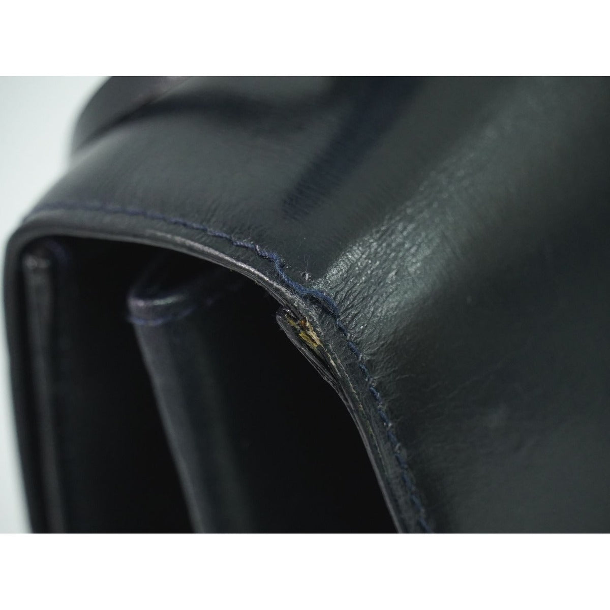 Gucci Lock Handbag Leather Navy Bag — view 7
