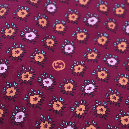 Gucci 741252 Zam1s Cotton Interlocking G Floral Flared Hem Long Skirt Multi 36