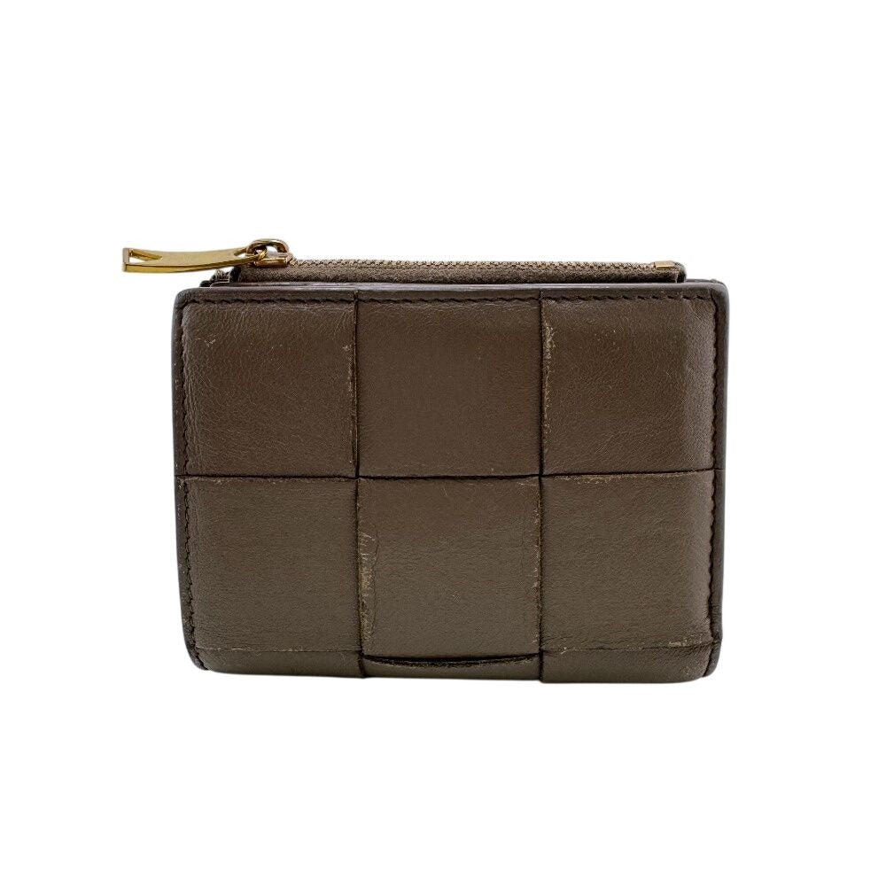 Bottega Veneta Compact Wallet Bifold Brown