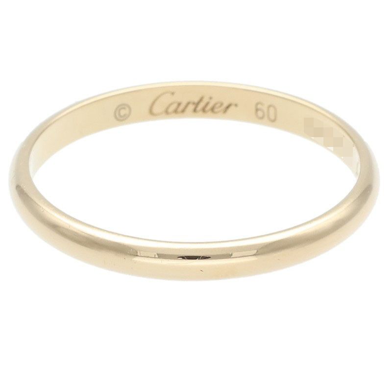Cartier Classic Band 18K Yellow Gold Yellow Gold Ring Men's Size 19