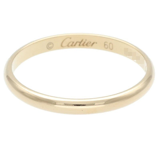Cartier Classic Band 18K Yellow Gold Yellow Gold Ring Men's Size 19