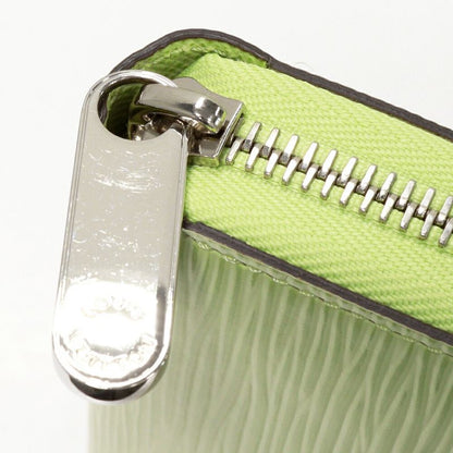 Louis Vuitton Round Zipper Long Wallet With Coin Purse Epi Vert Noto Zippy