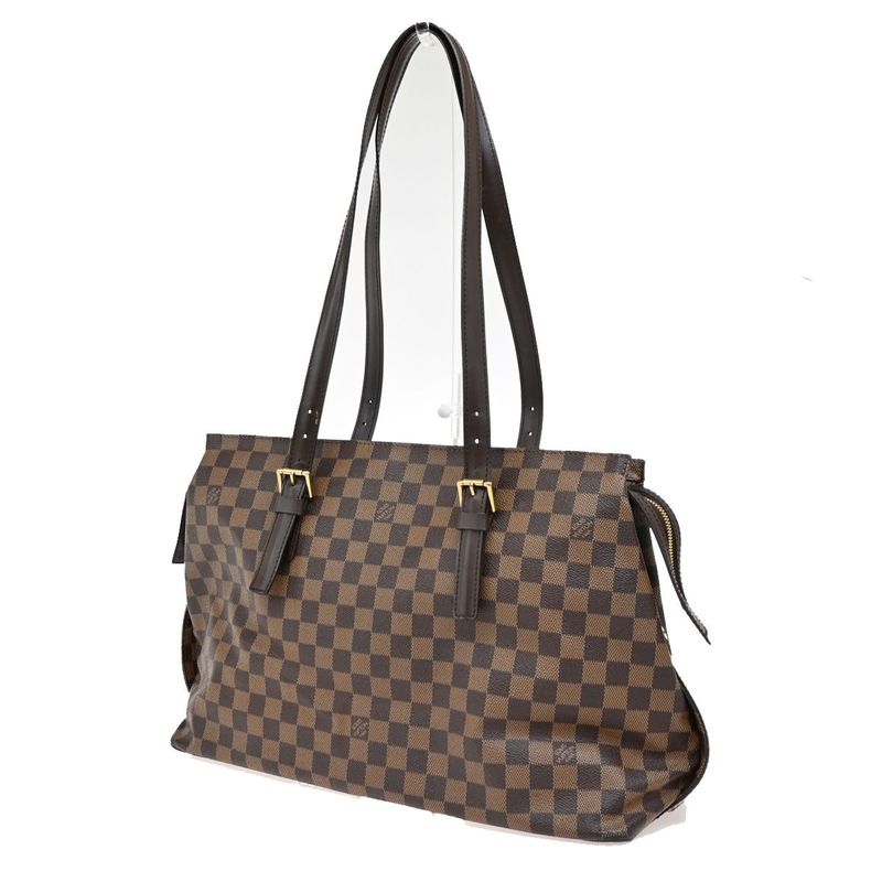 Louis Vuitton Chelsea Shoulder Tote Bag Damier Ebène N51119 74ka718