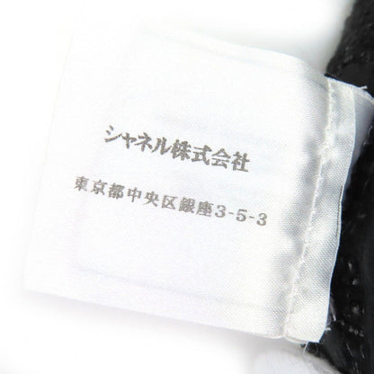 Chanel Rhinestone Coco Button Cotton Tweed Long Pants Black 34 — view 10