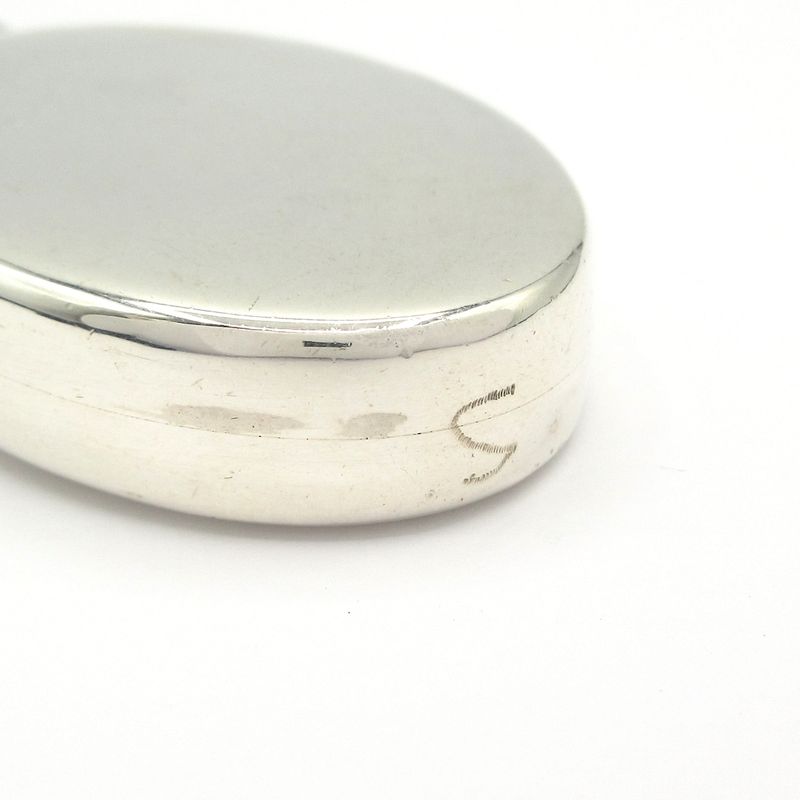 Hermes Necklace - Leather Silver And Black Perfume Bottle