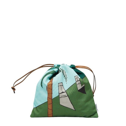 Loewe Easter Island Ken Price Capsule Collection Drawst Ring Pouch Green
