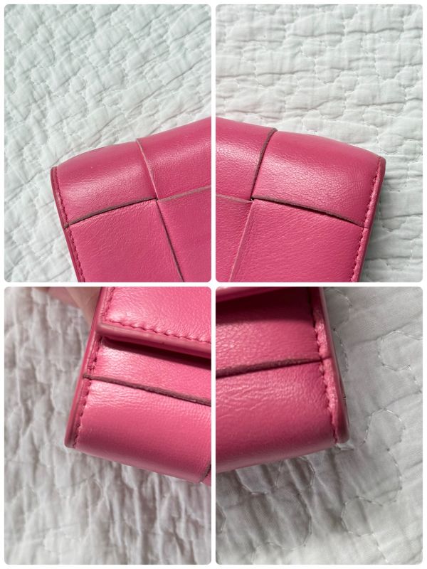 Bottega Veneta Trifold Wallet Cassette Intrecciato Ladies Leather Compact