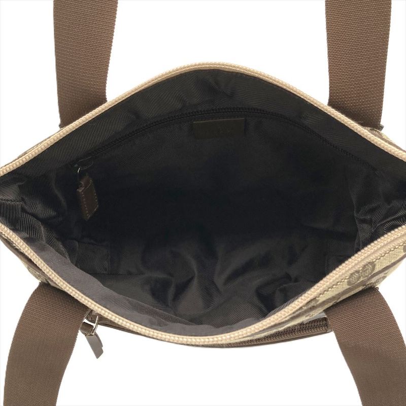 Gucci Tote Bag GG Canvas Leather Beige 019 0402 Women