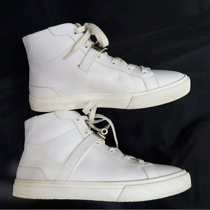 Hermes Daydream High Cut Sneakers 40.5 Leather White Shoes — view 4