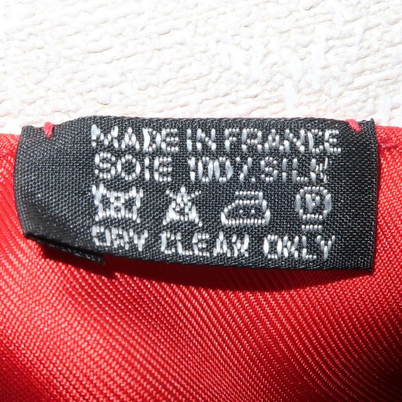 Hermes Pointeau Triangle Silk Orange Women's Scarf