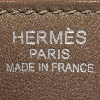 Hermes Birkin 35 Cazac Handbag Taurillon Cles Mans Vorsift □P Engraved Etoupe