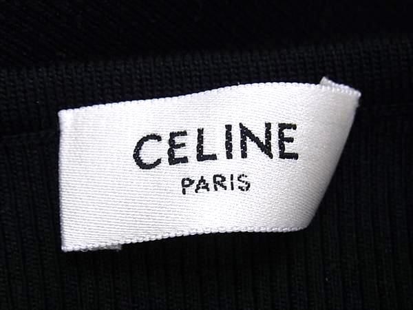 Celine Triomphe Silk And Cotton Long Sleeve Top Size S Clothing Women's Black