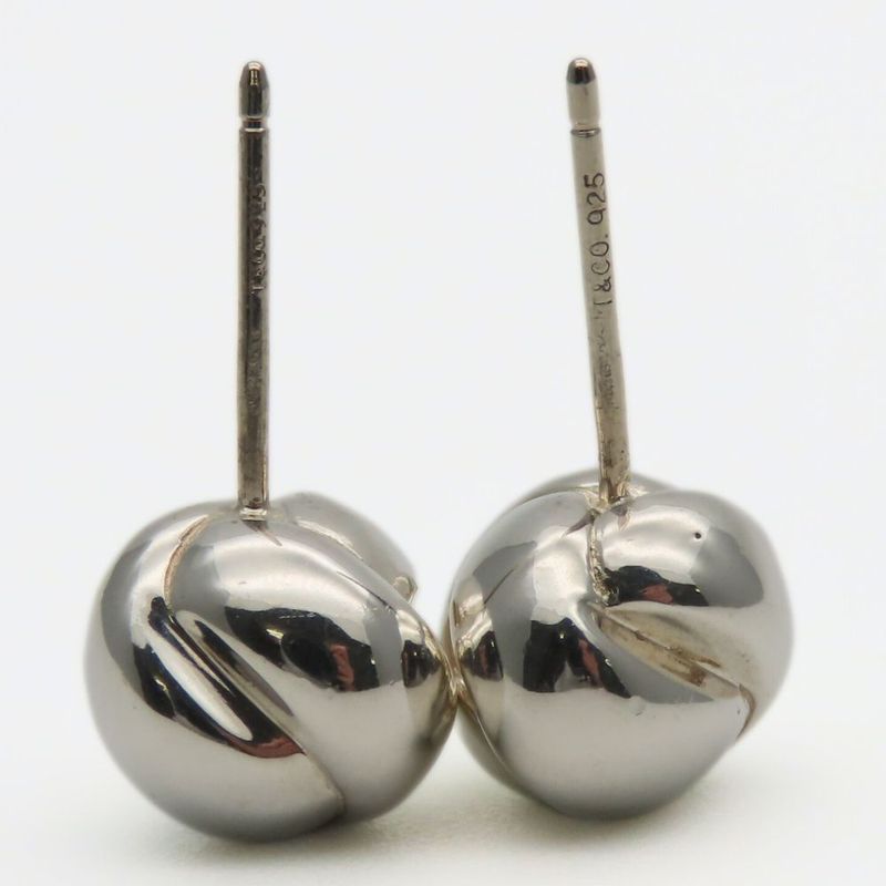 Tiffany & Co Earrings Knot Earrings Ball Silver 925 Approx 6.9g Silver Accessori
