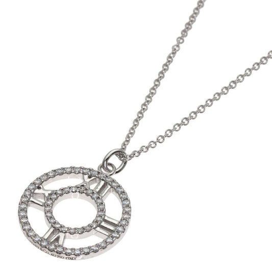 Tiffany & Co Atlas Diamond Necklace 18K White Gold