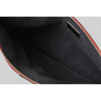 Fendi Clutch Bugs Eye Mon Star Flat Pouch Red — view 7