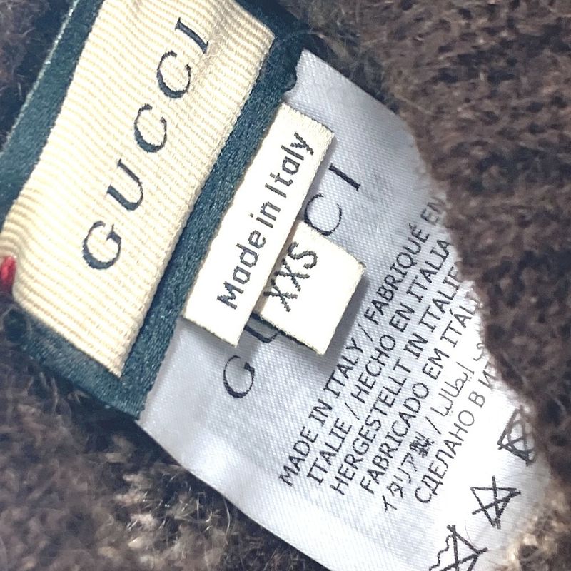 Gucci Tops Other Interlocking G Wool Blend Pet Sweater 698200 Wool Beige