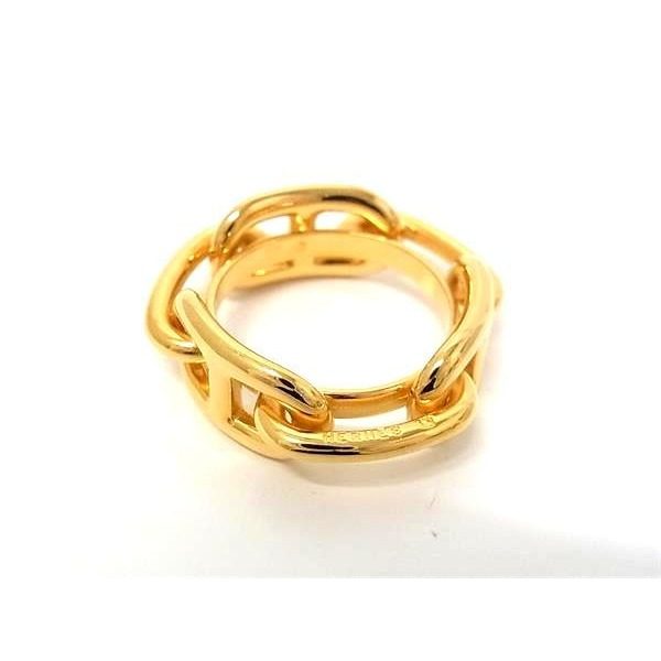 Hermes Chaine D'ancre Lucade Legato Scarf Ring Closure Gold — view 2