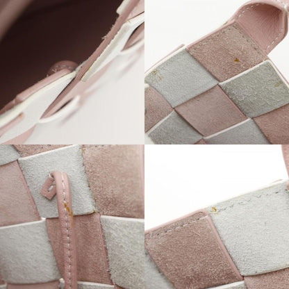 Loewe Woven Basket Small 2WAY Shoulder Calf Pink/white Women's Handbag