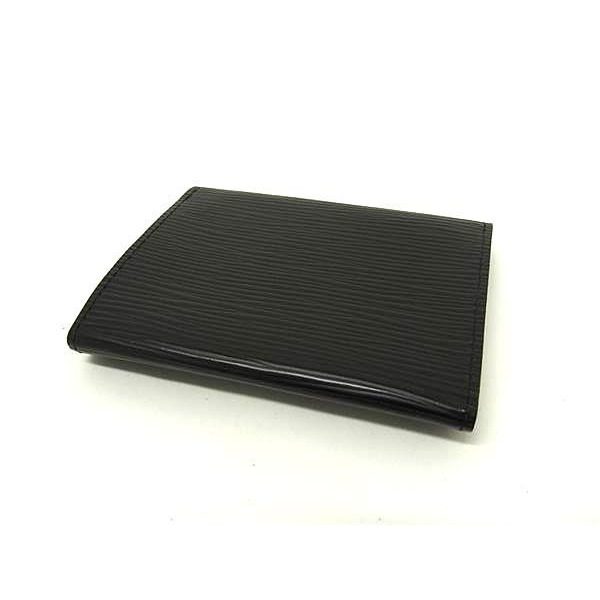 Louis Vuitton Epi Envelope Carte de Visite Card Case Black — view 2