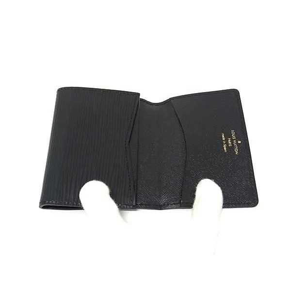 Louis Vuitton Epi Envelope Carte de Visite Card Case Black — view 3