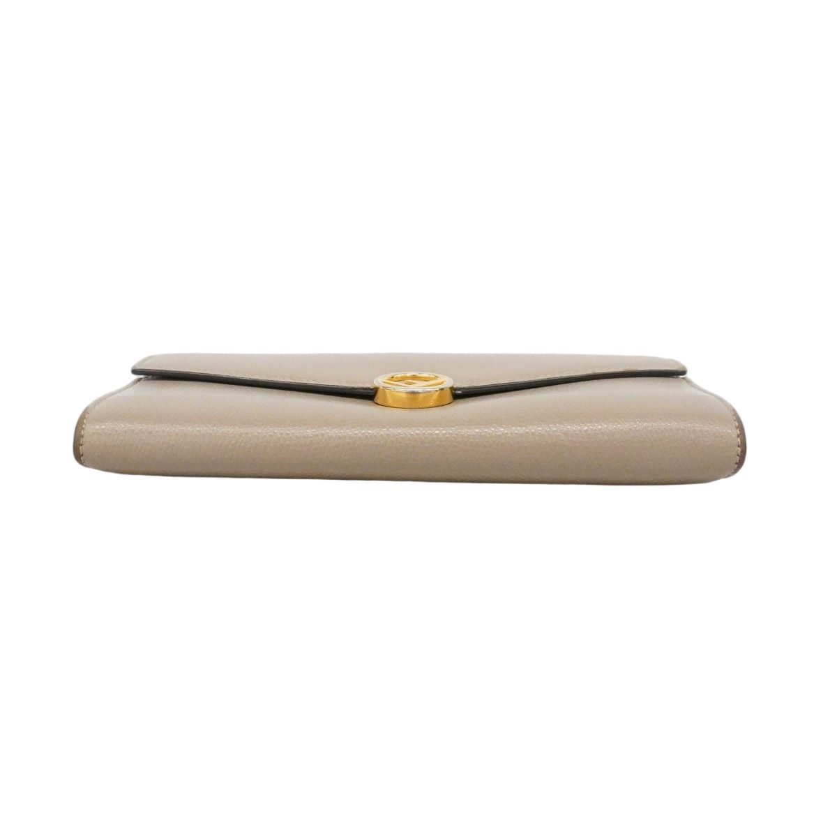 Fendi Wallet Leather Gray Ju Gold — view 2