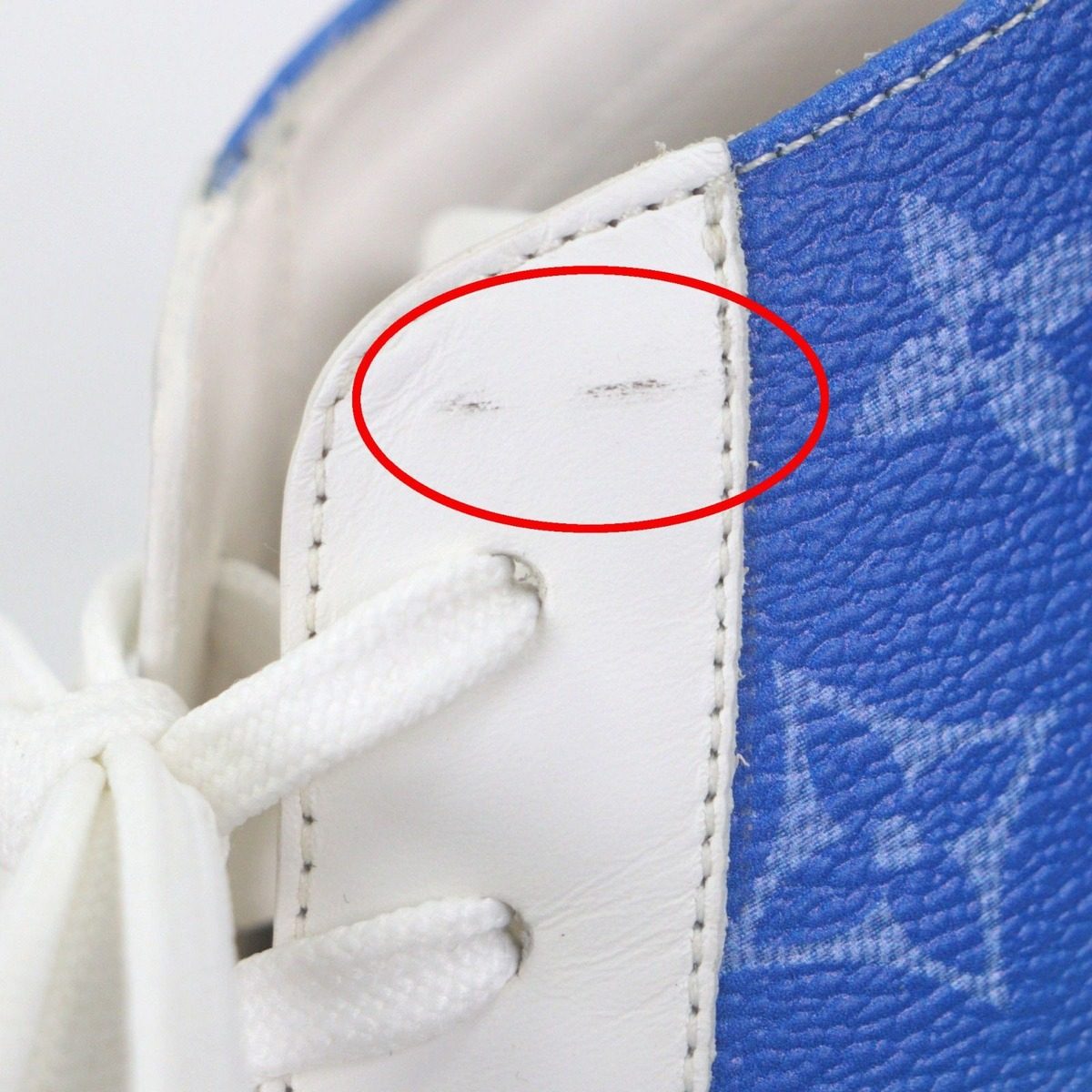 Louis Vuitton Tattoo Line Monogram Canvas Leather Lace Up High Cut Sneakers — view 12