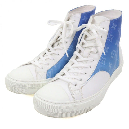 Louis Vuitton Tattoo Line Monogram Canvas Leather Lace Up High Cut Sneakers — view 3