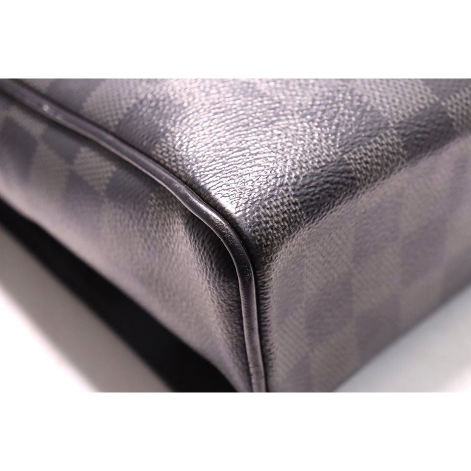 Louis Vuitton Damier Graphite District PM Leather Shoulder Bag — view 4